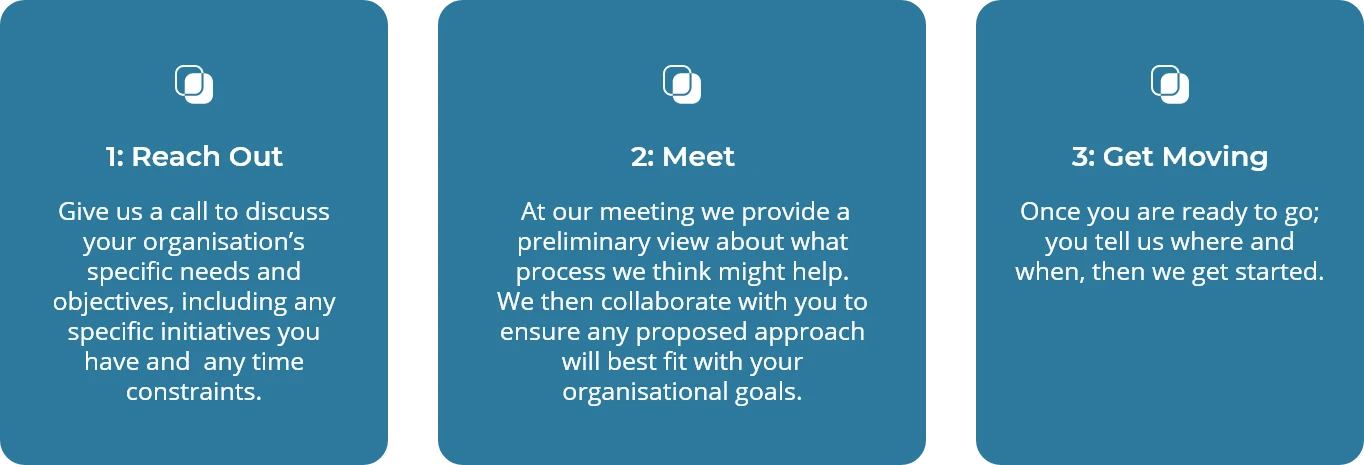 Reach Out; Meet; Get Moving Reach Out; Meet; Get Moving